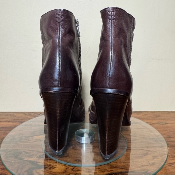 Frye Sophia Braided Peep Toe Booties - Picture 5 of 16